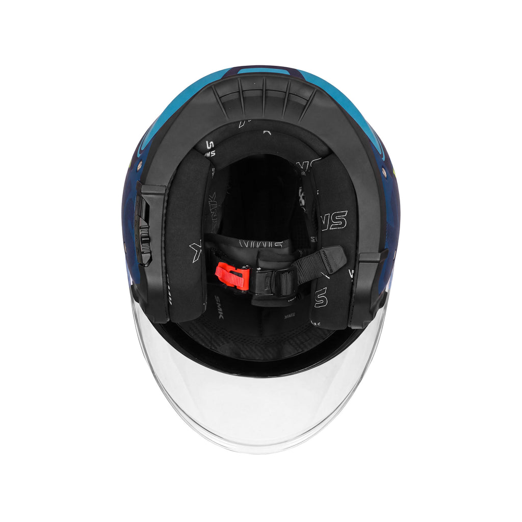 SMK GTJ Tourer GL363 Open Face Motorcycle Helmet with Sun Visor_6