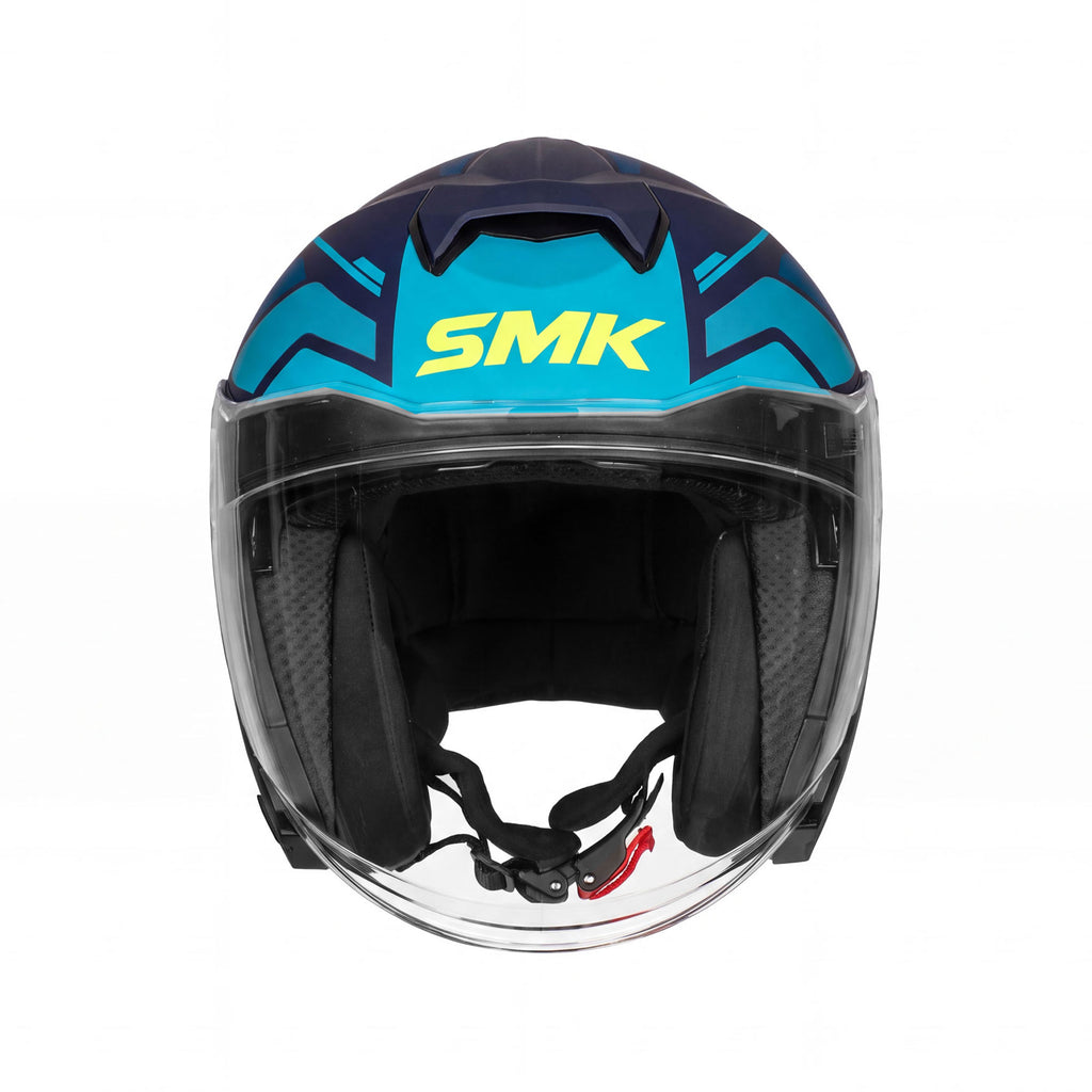 SMK GTJ Tourer GL363 Open Face Motorcycle Helmet with Sun Visor_2