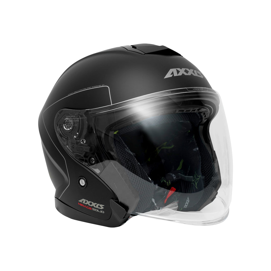 AXXIS OPEN-FACE HELMET MIRAGE SV SOLID A1, MATTE BLACK – 670006
