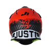 JUST1 J38 Motorcycle Safety Helmet Mask Fluo Orange Titanium Black Matt 680007