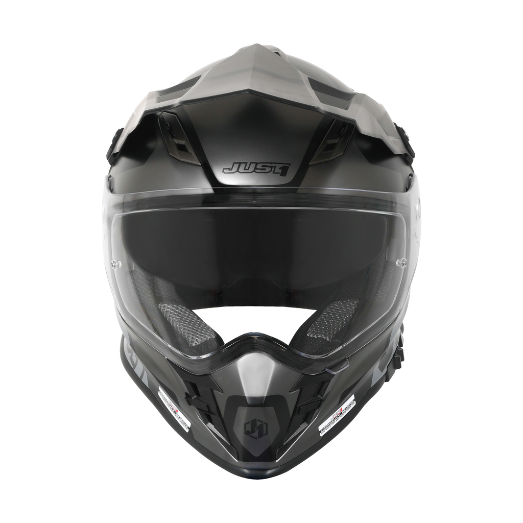 JUST1 J34 Pro Tour Titanium Black Motocross Motorcycle Helmet - 680011-2