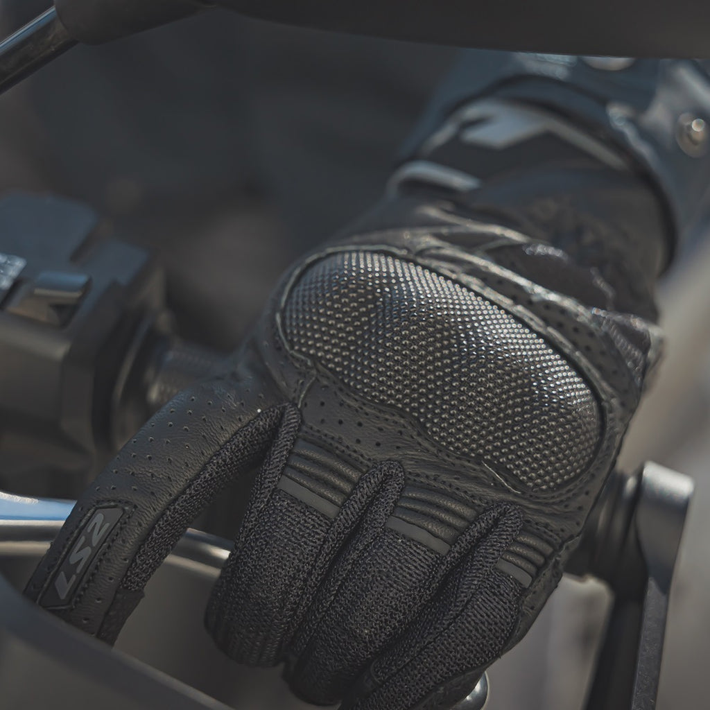 LS2 Air Raptor Ventilated Goatskin Leather Motorcycle Gloves_6