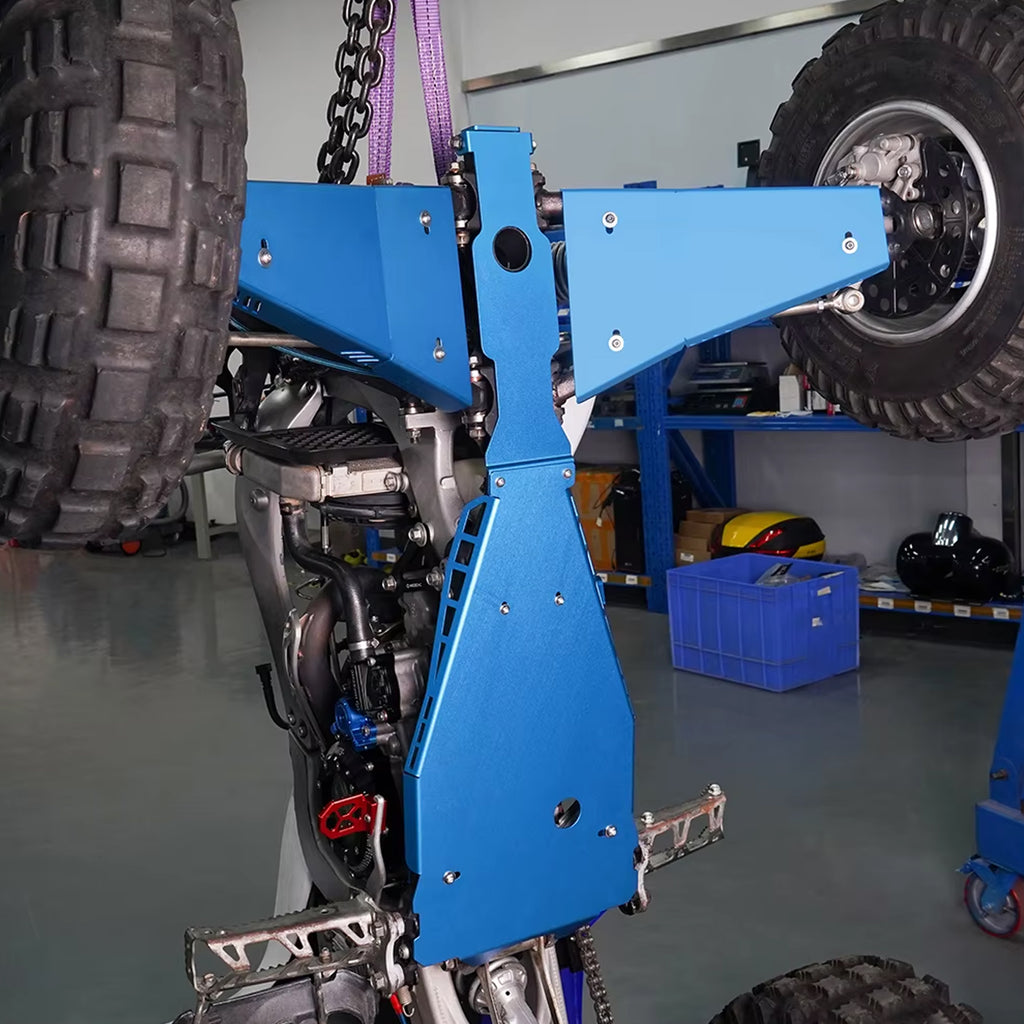 ATV Chassis Glide & Swing Arm Skid Plate Guard for Yamaha YFZ450R 2009-2023_11