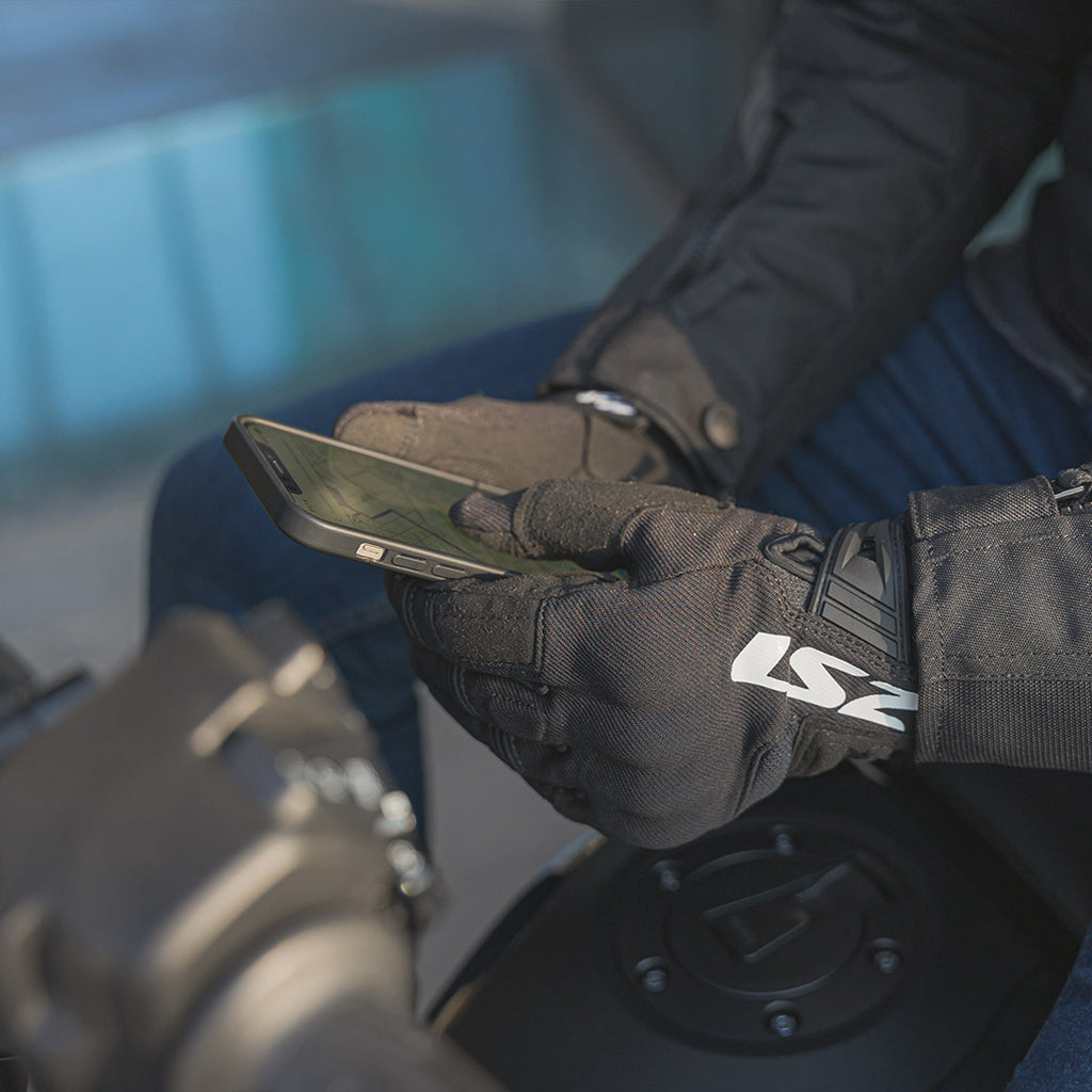 LS2 Silva Mesh Motorcycle  Breathable TPU Knuckle, Touchscreen Gloves_6