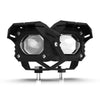 FX-TJ-TY مصباح LED ثنائي اللون للدراجات النارية مع ضوء نهاري وعين شريرة - 859967
