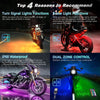 16 PCS Motorcycle RGB LED Light Kit APP/RF Remote_7