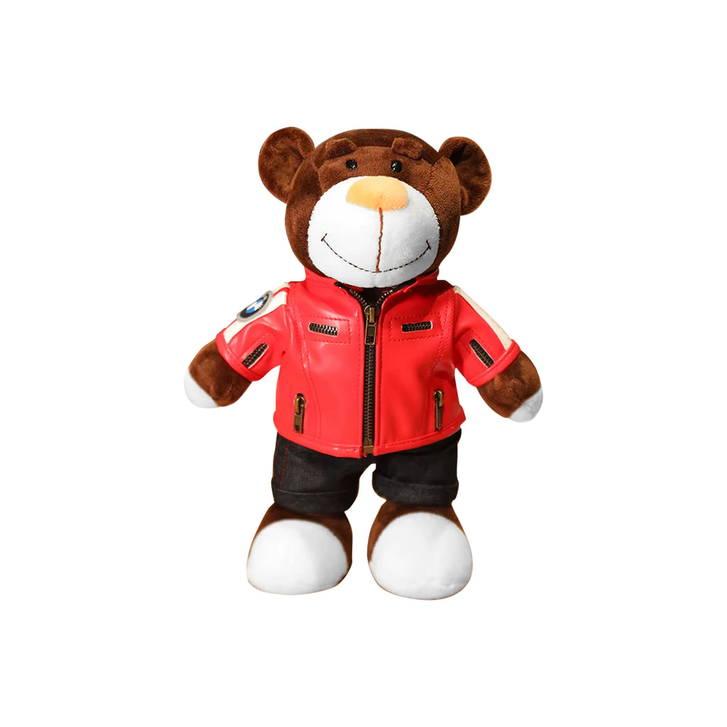 Small Helmet Tonys LS2/Shoei/Airoh with Cute Bear Car Model Plush Toy - 708001_3