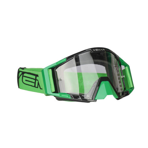 VEMAR MJ-1965 Green Motorcycle Motocross Riding Goggles - 888025