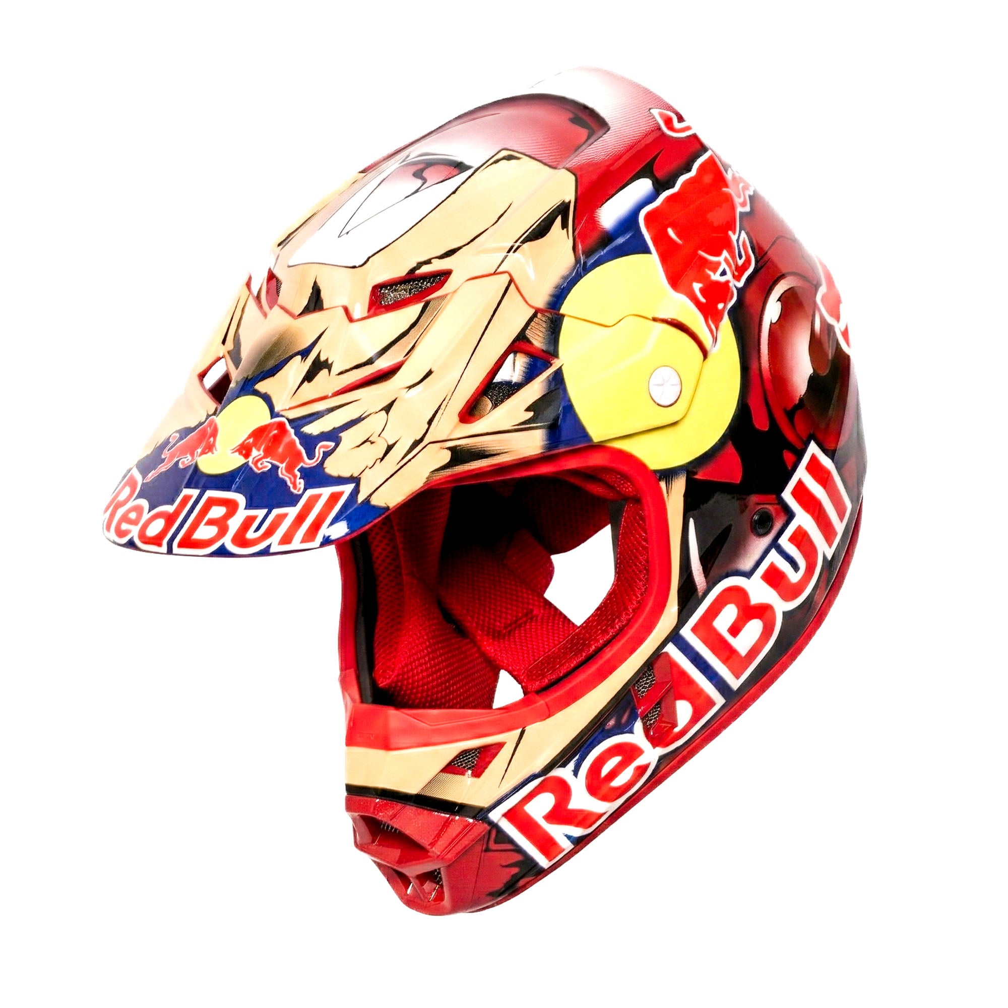 bike helmet red bull Fox Red Bull Full-Face Helmets