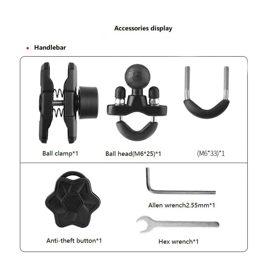 Motowolf Universal Motorcycle Phone Holder With Charger_7