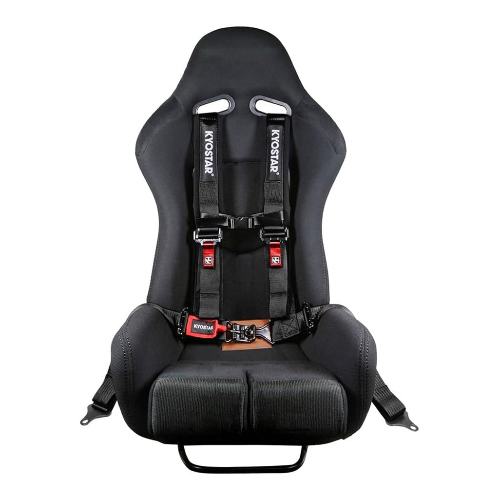 KYOSTAR 4-Point Racing Seat Belt 2″ Universal Motorcycle Safety In Black_7