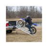 Lightweight Aluminum Motorcycle Ramp with Steps for Single Person Loading - 080409