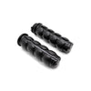 Motorcycle Handlebar Comfort Rubber Hand Grips 7/8" with Bar End Plugs - 817118