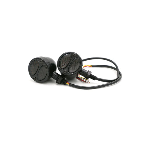 Motorcycle Round Bullet LED Stop Brake Turn Signal Light Blinker Indicator - 819815