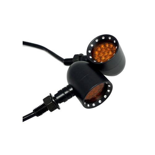 2X Motorcycle LED Indicator Turn Signals Bullet Blinker Lights - 819817