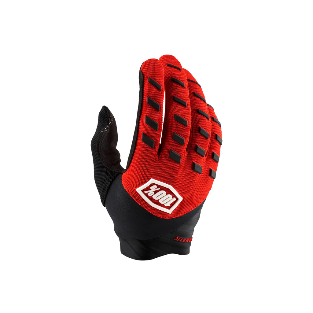 100% Airmatic Motocross & Mountain Biking Gloves Red & Black SPL-0001 - 823692