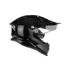 IBK Motorbike Racing Motocross Adventure Helmet, Glossy Black - 835611