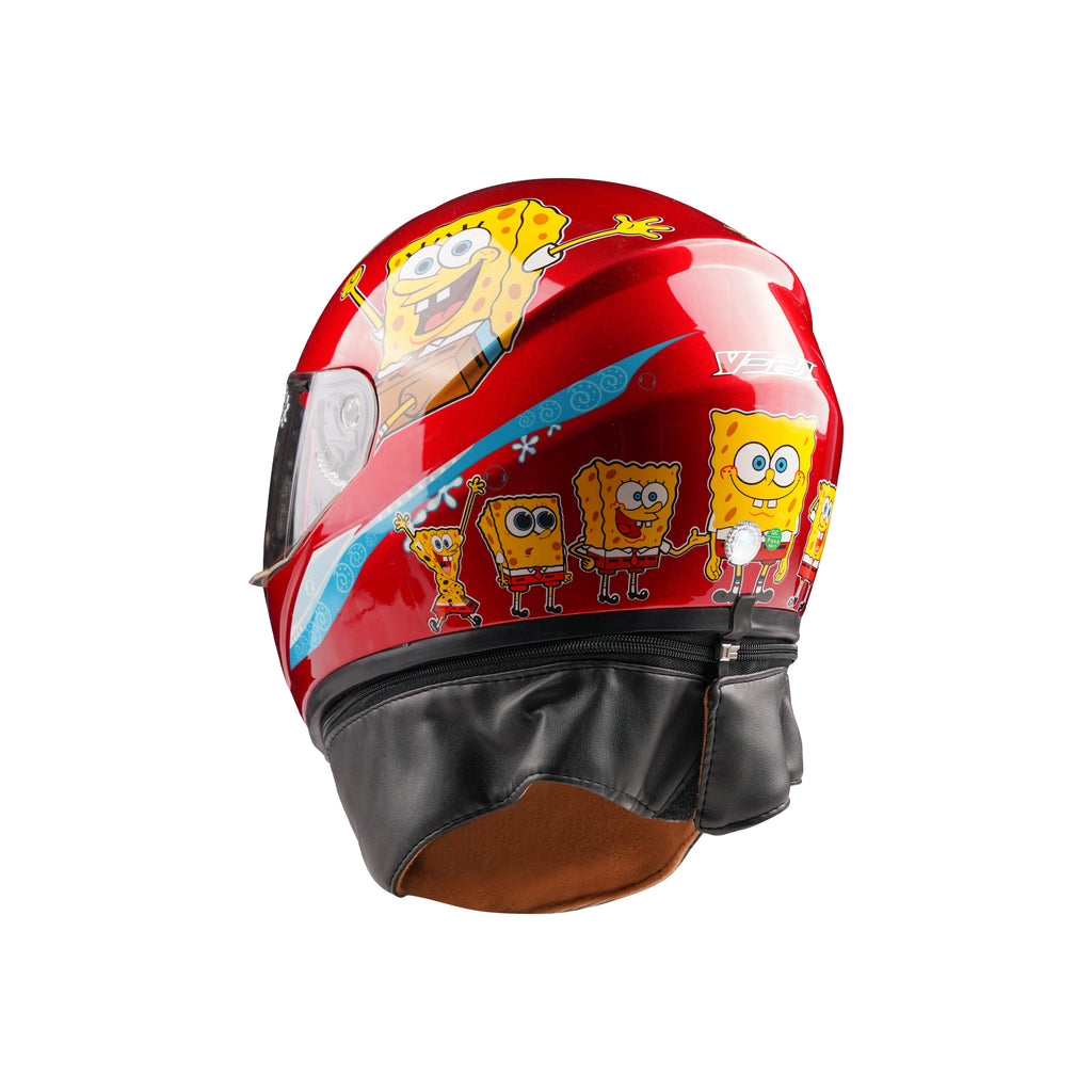 Safety Full Face Childrens Racing Motorcycle Helmet, Red - 835614