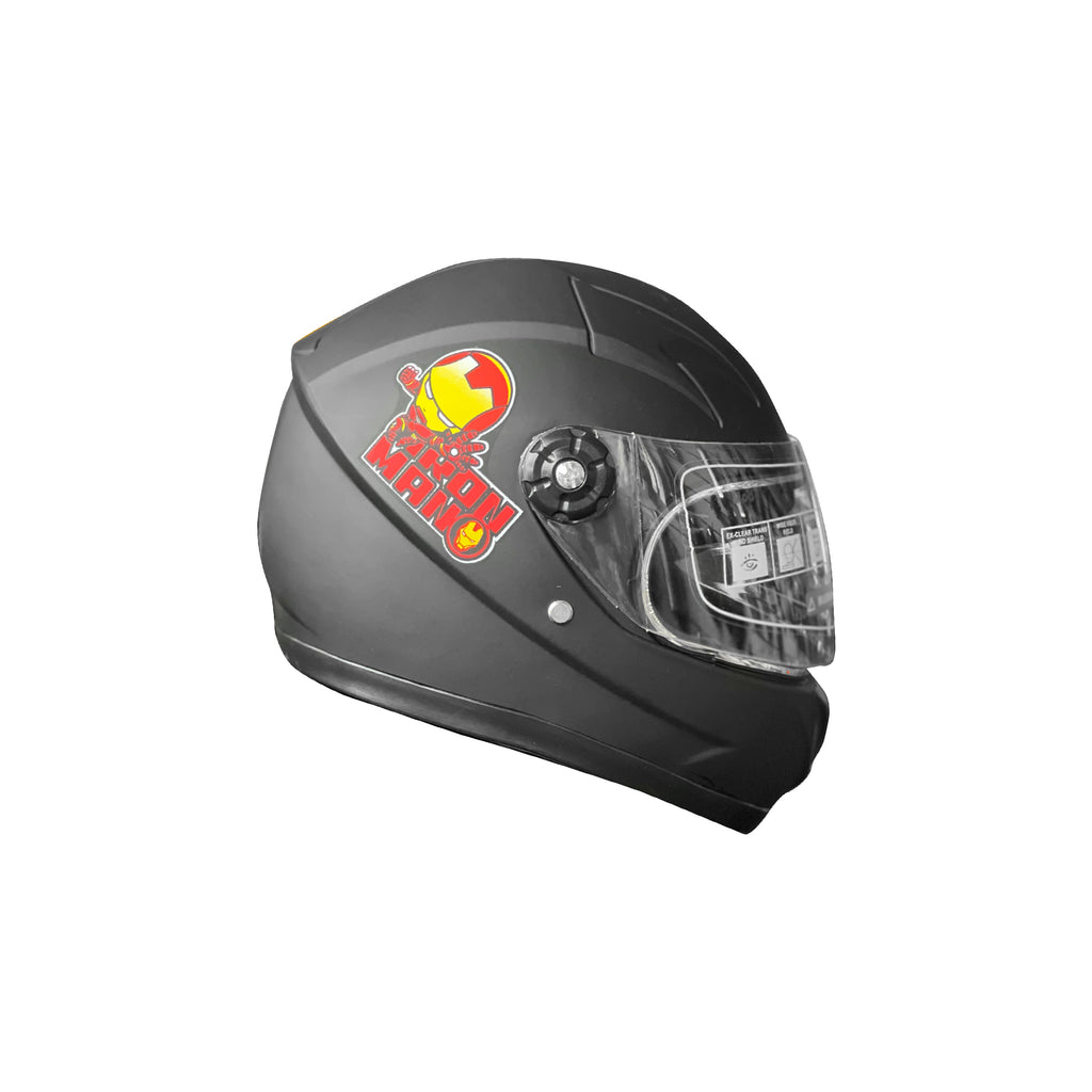 Full Face Childrens Helmet for Boys & Girls for Riding, Matte Black - 835617