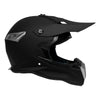 Matte Black Street/Dirt Bike Helmet: Universal Fit for Motorcross, ATV, Off Road - 836402