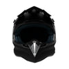 Matte Black Street/Dirt Bike Helmet: Universal Fit for Motorcross, ATV, Off Road - 836402