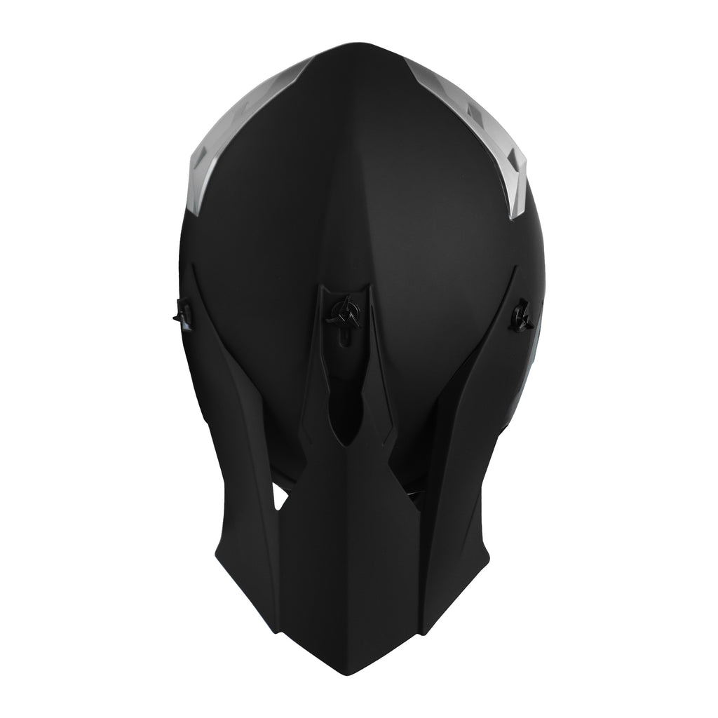 Matte Black Street/Dirt Bike Helmet_5