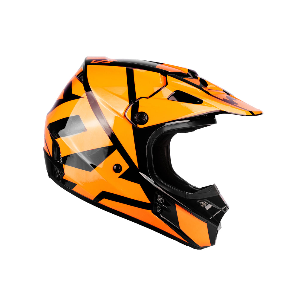 Fox Racing V1 Motocross Helmet Black/Orange - 836585_2