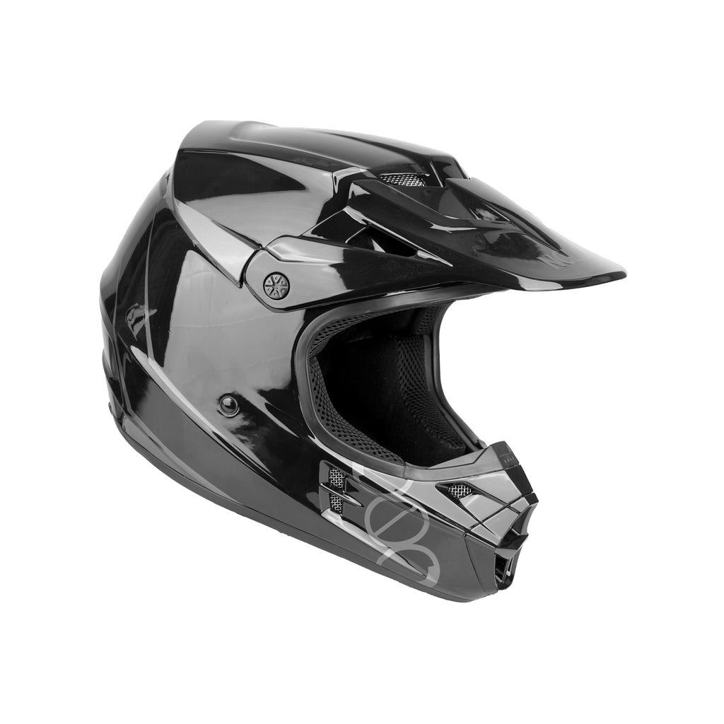 Fox Racing Full Face Motocross Helmet 100% Black - 836597_1