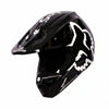 Premium Black Motorcycle FOX Helmet Supreme V1 DOT/ECE Off Road Motocross Gear_1