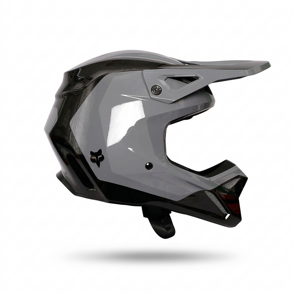 FOX V1 Solid Dark Shadow Grey MIPS DOT/ECE Off Road Motorcycle Motocross Helmet_2