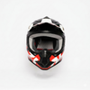 NZI Kids Motorcycle Lightweight Junior Riding Safety Helmet Red Black_3