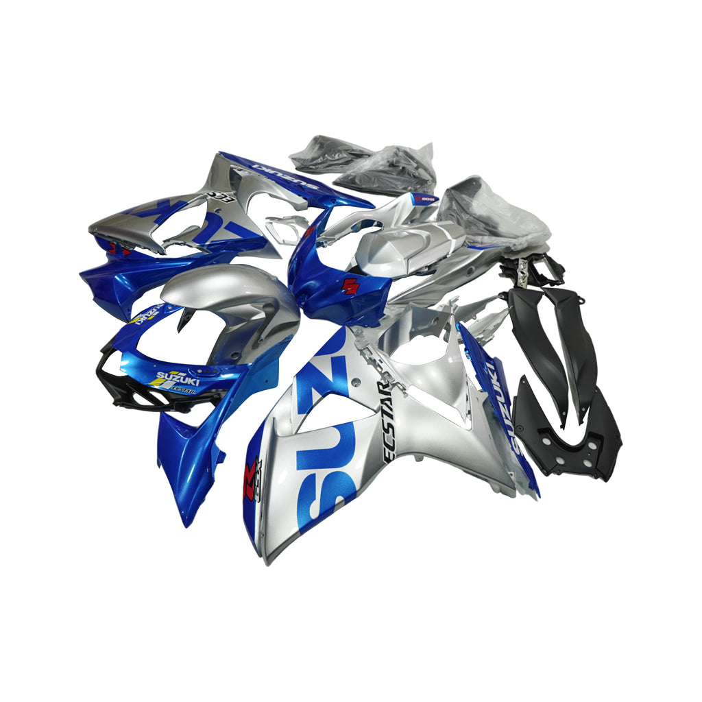 Motorcycle Fairing Kit Blue Silver Complete Bodywork Cover for GSXR1000 2009-2016 - 839410