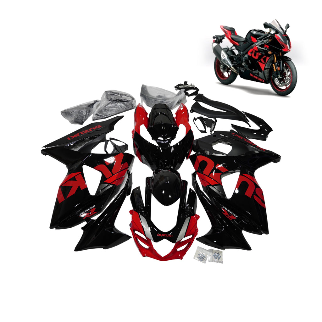 Motorcycle/Bike Fairing Kit for Suzuki GSXR1000 2009-2016, Black/Red Body Cover - 839413