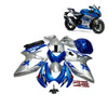 طقم أغطية كاملة لدراجات سوزوكي GSXR600/750 موديل 2006-2007 باللون الأزرق الفضي الأسود - 839430