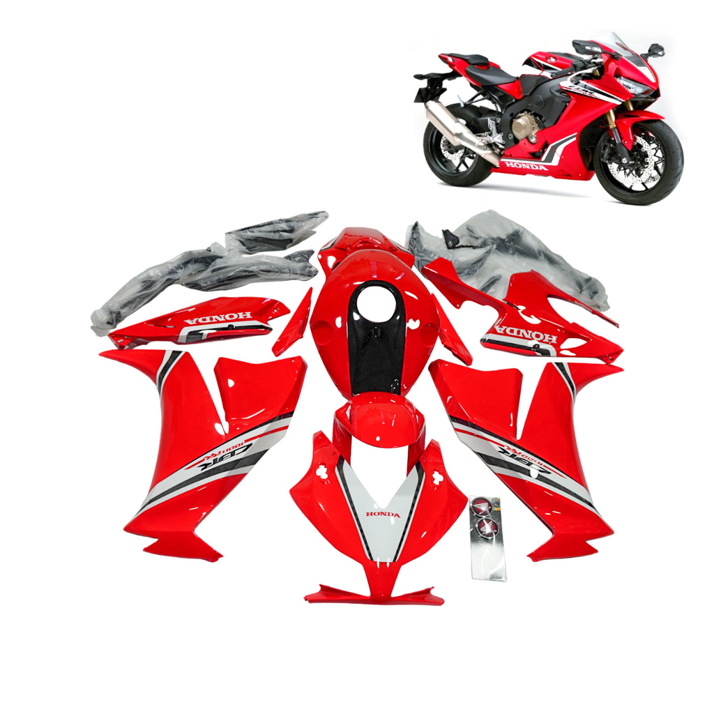 Honda CBR1000RR 2012-16 Bright Red Black ABS Plastic Injection Motorcycle Bodywork - 839464