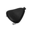 Universal Motorcycle Black Leather Solo Spring Cushion Seat - 841748