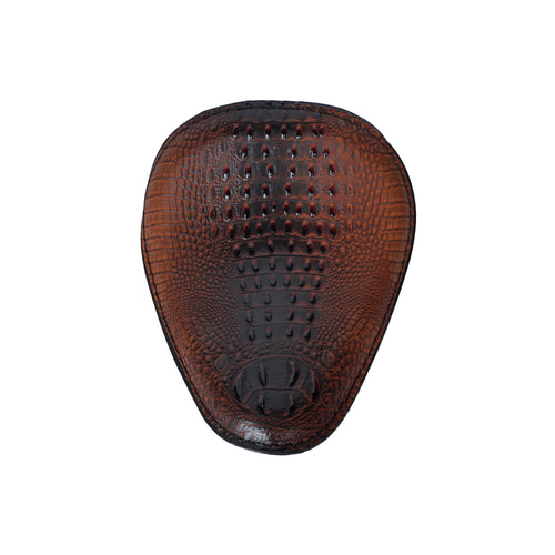 Universal Retro Cafe Racer Flat Leather Motorcycle Seat Cushion for Suzuki - 851747