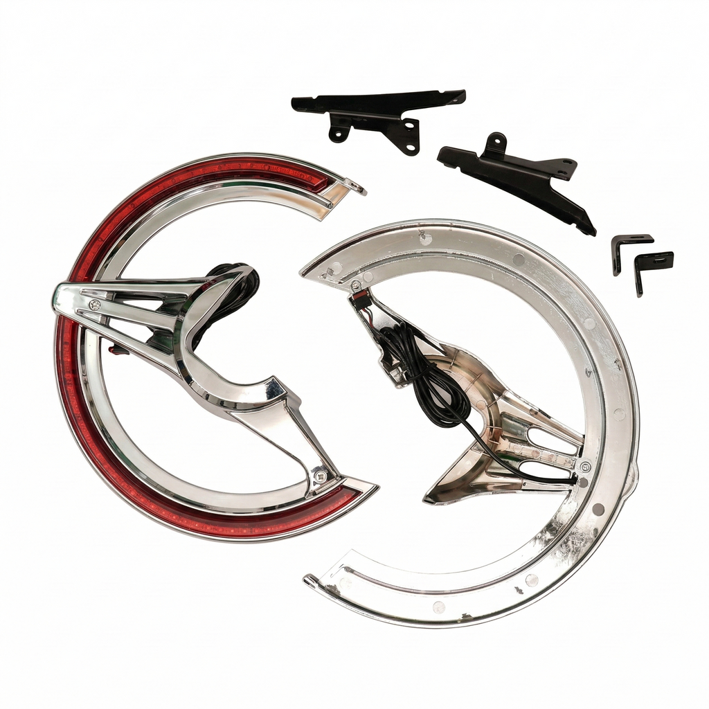 Motorcycle Brake Rotor Cover LED Lamp for Honda Goldwing GL1800 2018-2021_5