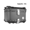 COOCASE Q1-J2 Motorcycle Top Case Tail Box, Storage Luggage Trunk Black 45L_1