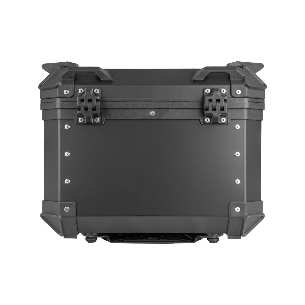 COOCASE Q1-J2 Motorcycle Top Case Tail Box, Storage Luggage Trunk Black 45L_4