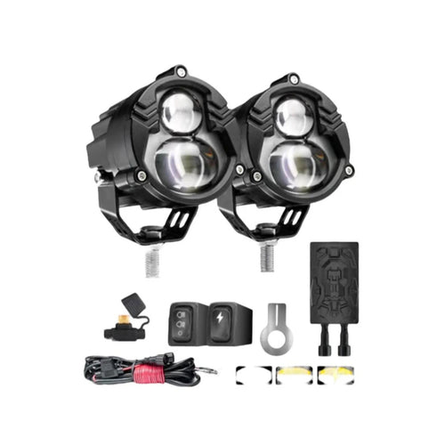 DXY-JRY Dual Color Motorcycle LED Fog Lights_1