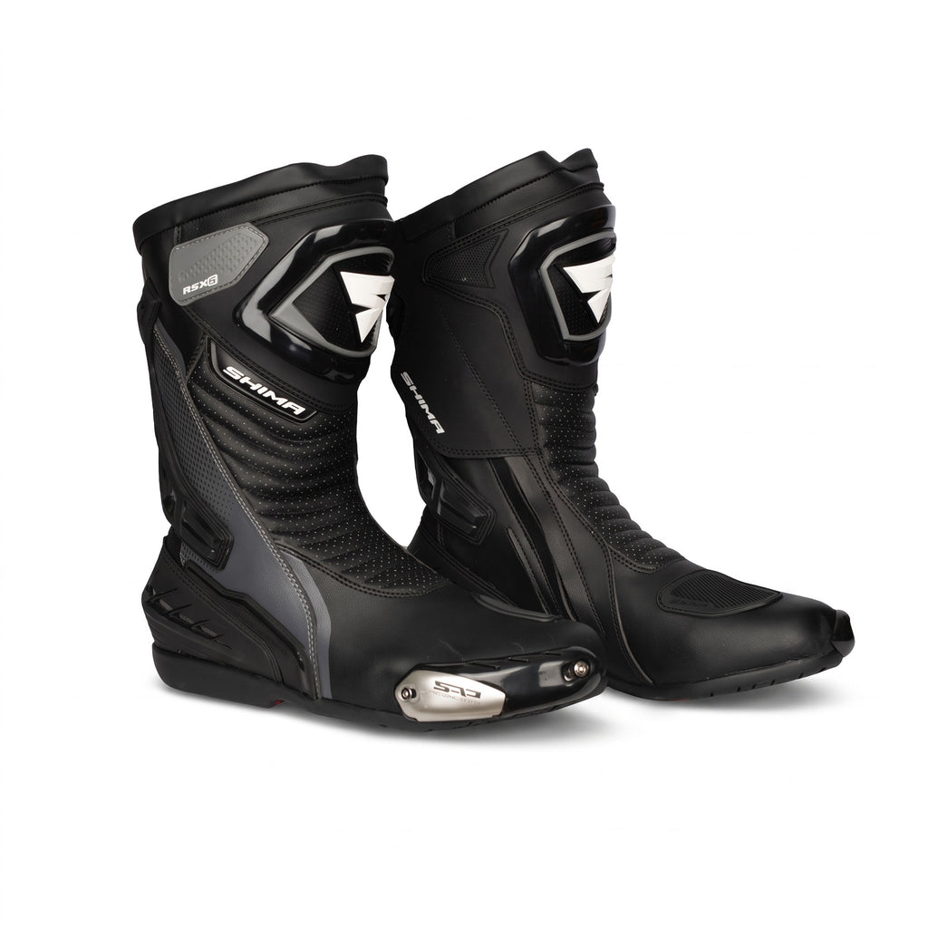 SHIMA RSX-6 Sport Riding Protection Motorcycle Boots In Black_1
