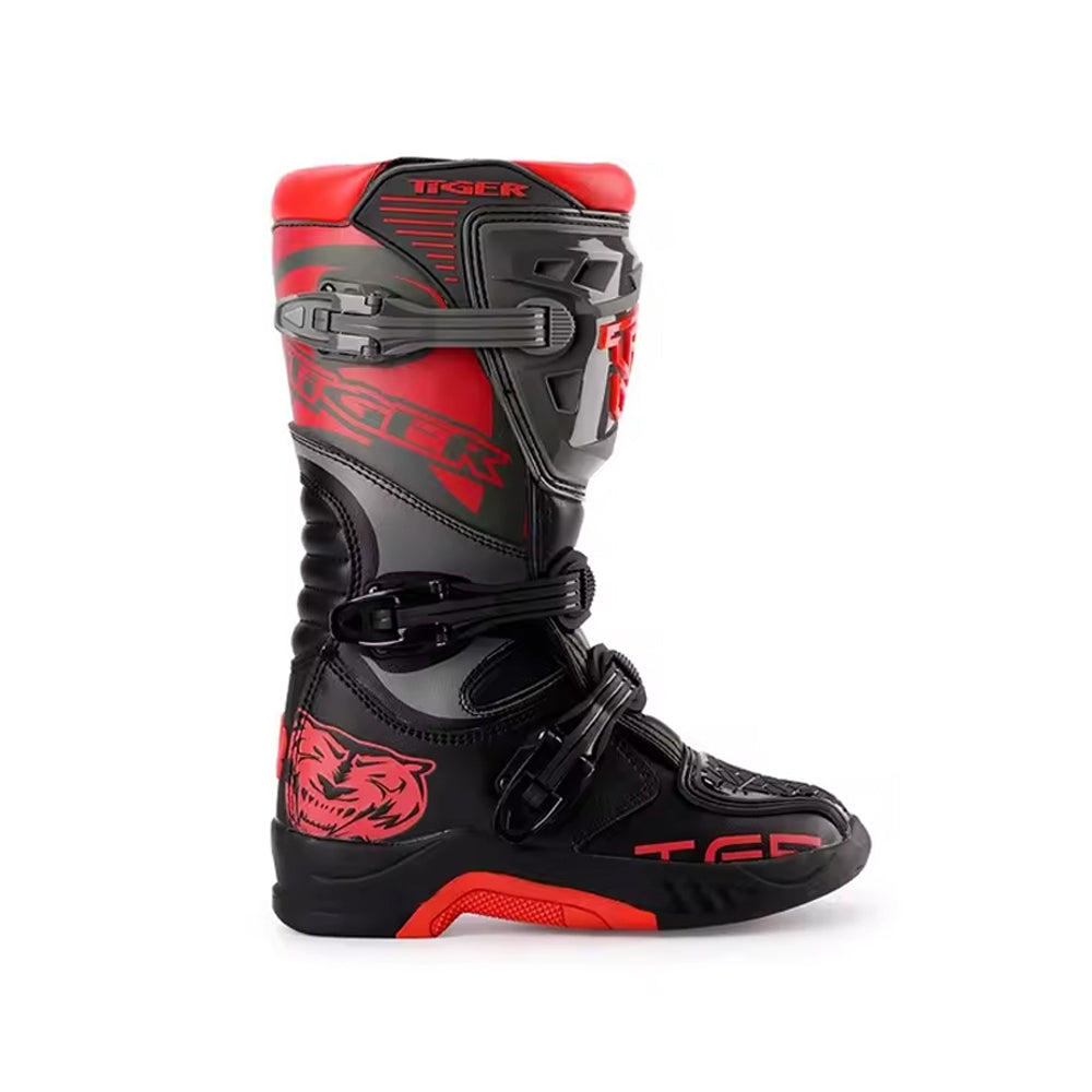 Tiger Racing T2 Motorcycle Motocross Boots Black/Gray - 863375_2