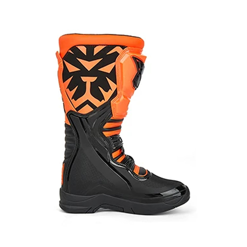 Tiger Motocross Motorcycle Boots T3 Adult Black & Orange - 863376_3