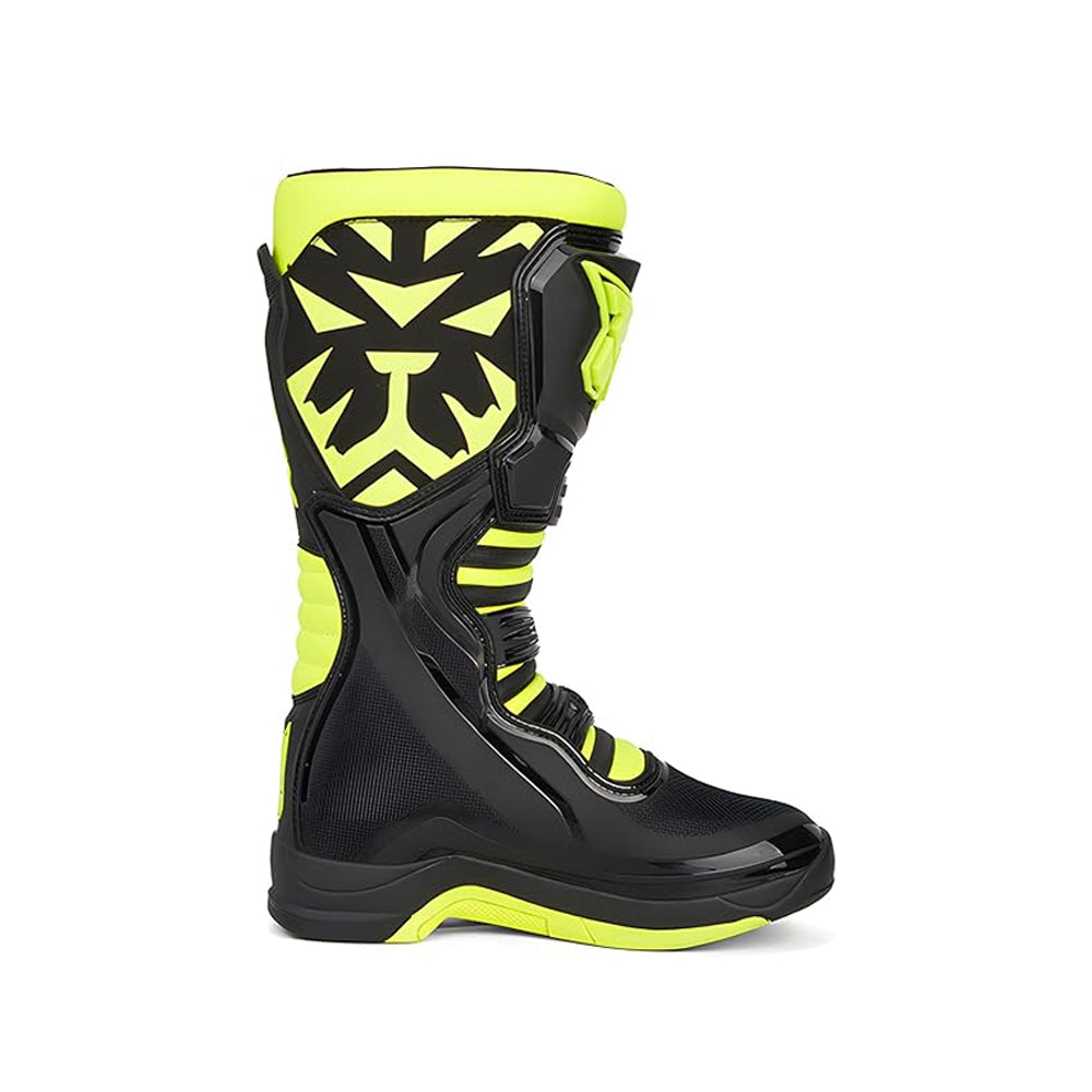 TIGER Motocross Premium Off-Road Riding Boots T3 Black & Green - 863379_4