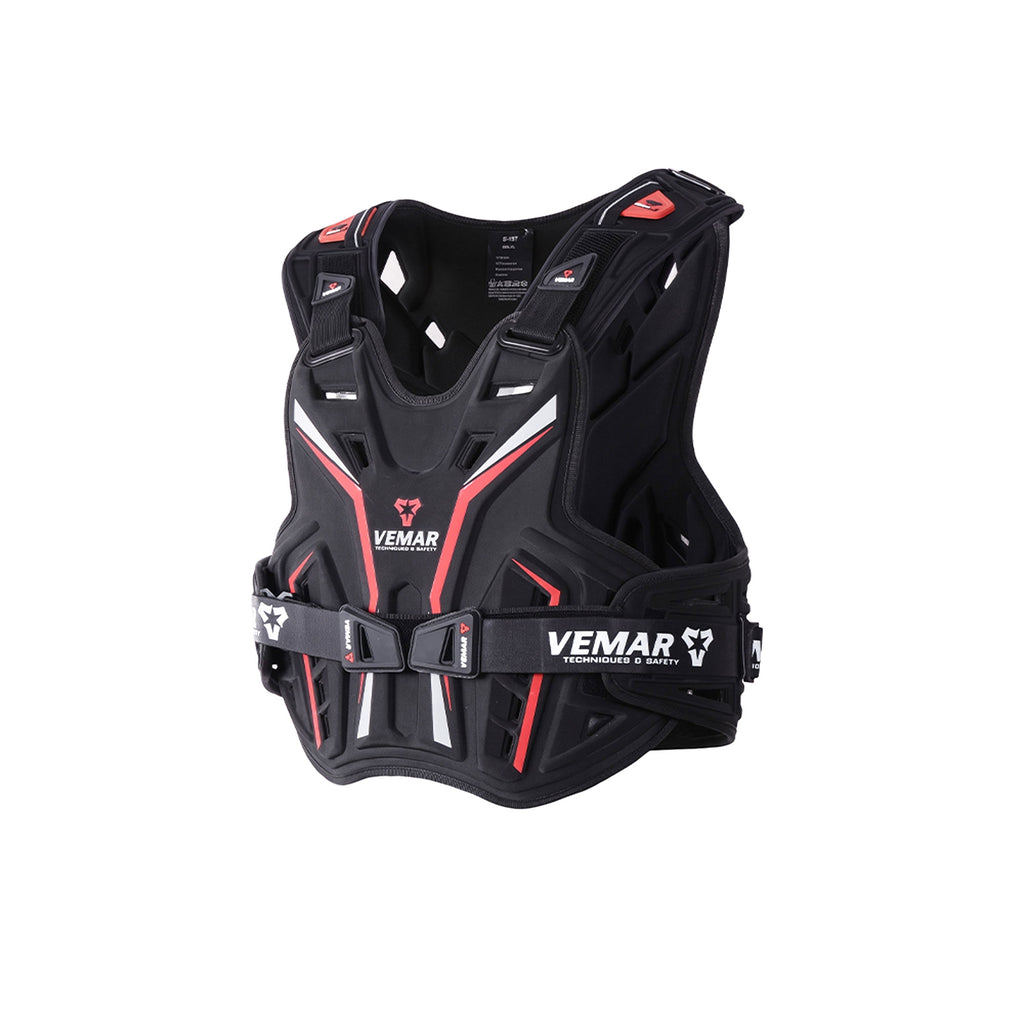 VEMAR S-187 BK-RD Motorcycle Chest & Back Protector_1