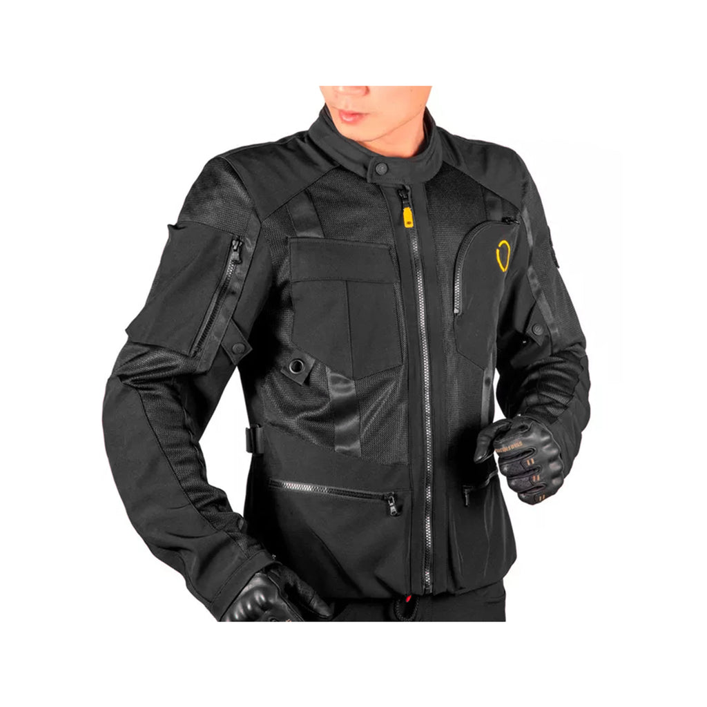 SKG Star Field Knight Men's Black Mesh Jacket Motorcycle Gear - 863397_2