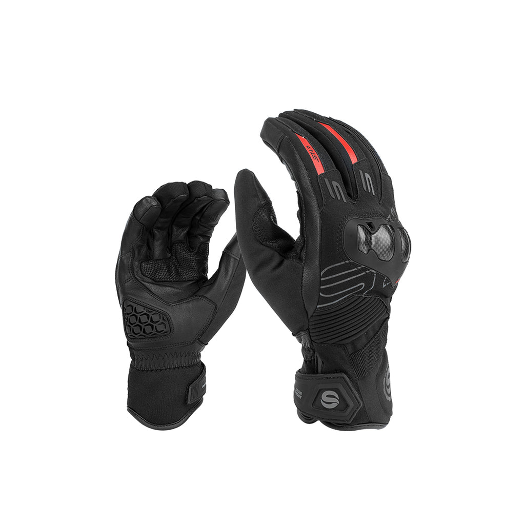 Star Field Knight Thermal Waterproof Leather Motorcycle Gloves - 863416_1