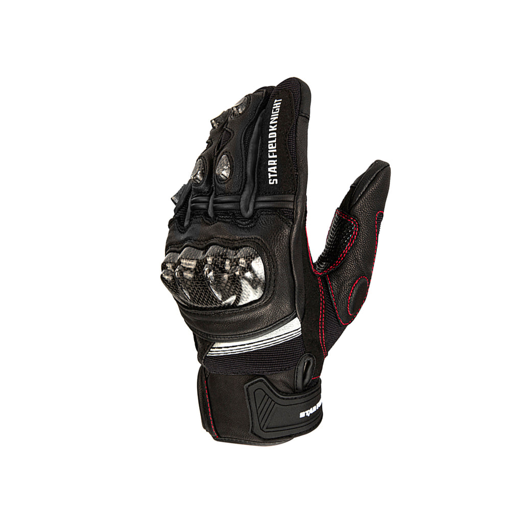 SFK Black Motorcycle Full Finger Gloves for Men_1