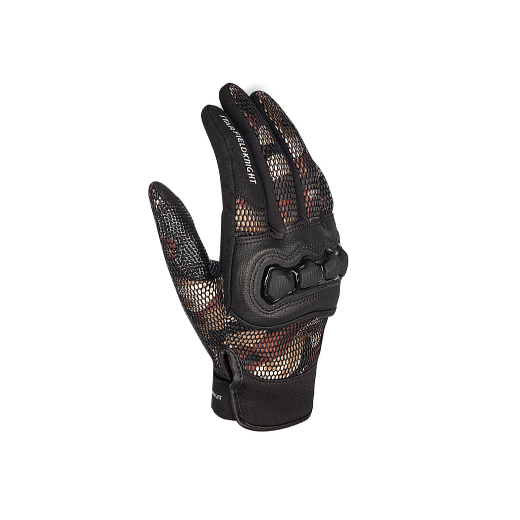 SKG Brown Motorcycle Full Finger Touch Screen Outdoor Riding Protection Gloves_1